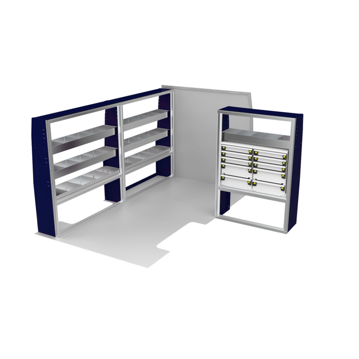 CTech VanPro Commercial Shelving Van Package Mercedes Sprinter 144" Wheelbase Model MS-144-PRO-1