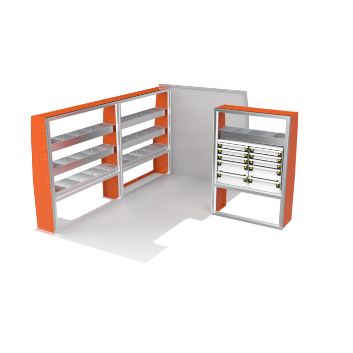 CTech VanPro Commercial Shelving Van Package Mercedes Sprinter 144" Wheelbase Model MS-144-PRO-1