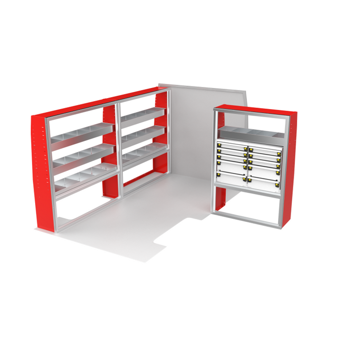 CTech VanPro Commercial Shelving Van Package Mercedes Sprinter 144" Wheelbase Model MS-144-PRO-1