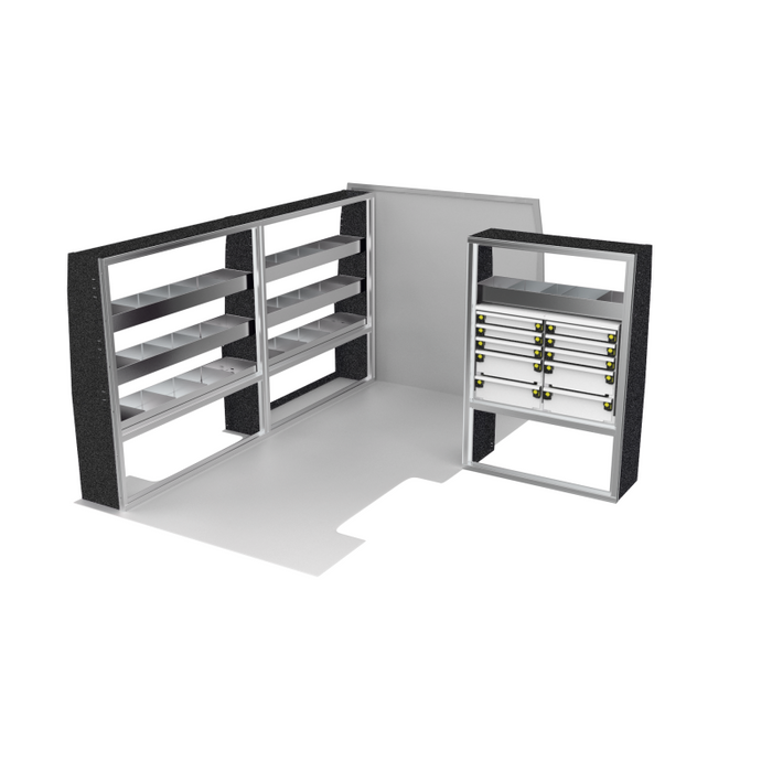 CTech VanPro Commercial Shelving Van Package Mercedes Sprinter 144" Wheelbase Model MS-144-PRO-1