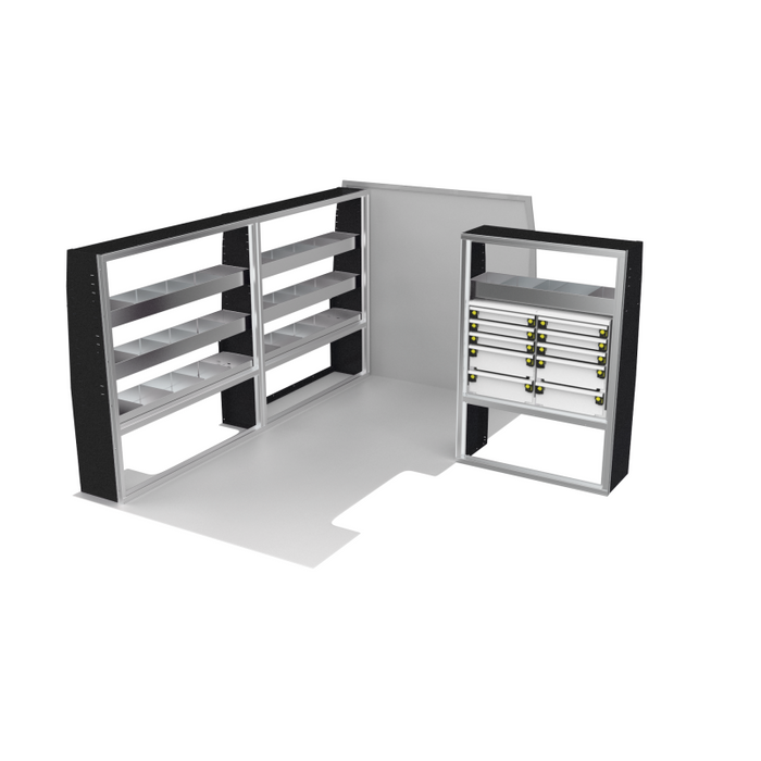 CTech VanPro Commercial Shelving Van Package Mercedes Sprinter 144" Wheelbase Model MS-144-PRO-1