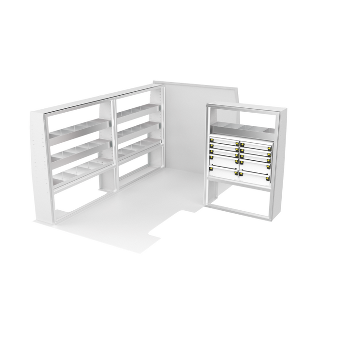 CTech VanPro Commercial Shelving Van Package Mercedes Sprinter 144" Wheelbase Model MS-144-PRO-1