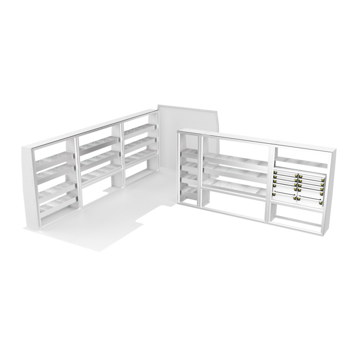 CTech VanPro Commercial Shelving Van Package Mercedes Sprinter 170" EXT Wheelbase Model MS-170EXT-PRO-1
