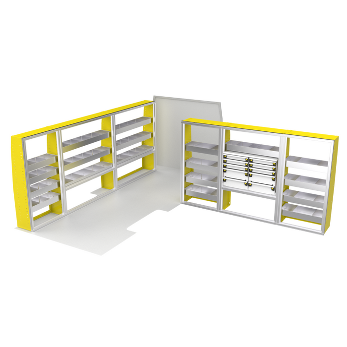 CTech VanPro Commercial Shelving Van Package Mercedes Sprinter 170" Wheelbase Model MS-170-PRO-1