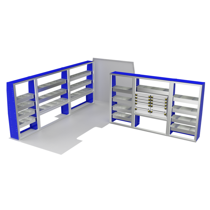 CTech VanPro Commercial Shelving Van Package Mercedes Sprinter 170" Wheelbase Model MS-170-PRO-1