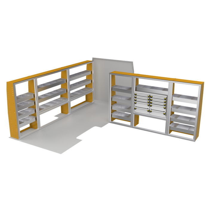 CTech VanPro Commercial Shelving Van Package Mercedes Sprinter 170" Wheelbase Model MS-170-PRO-1