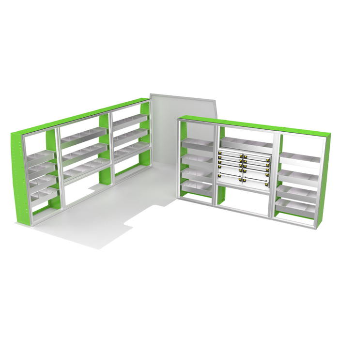 CTech VanPro Commercial Shelving Van Package Mercedes Sprinter 170" Wheelbase Model MS-170-PRO-1