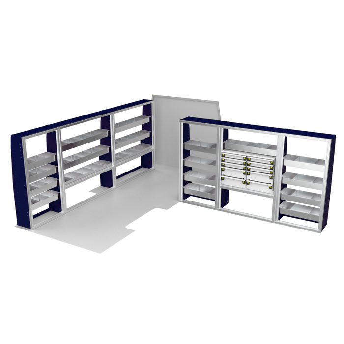 CTech VanPro Commercial Shelving Van Package Mercedes Sprinter 170" Wheelbase Model MS-170-PRO-1