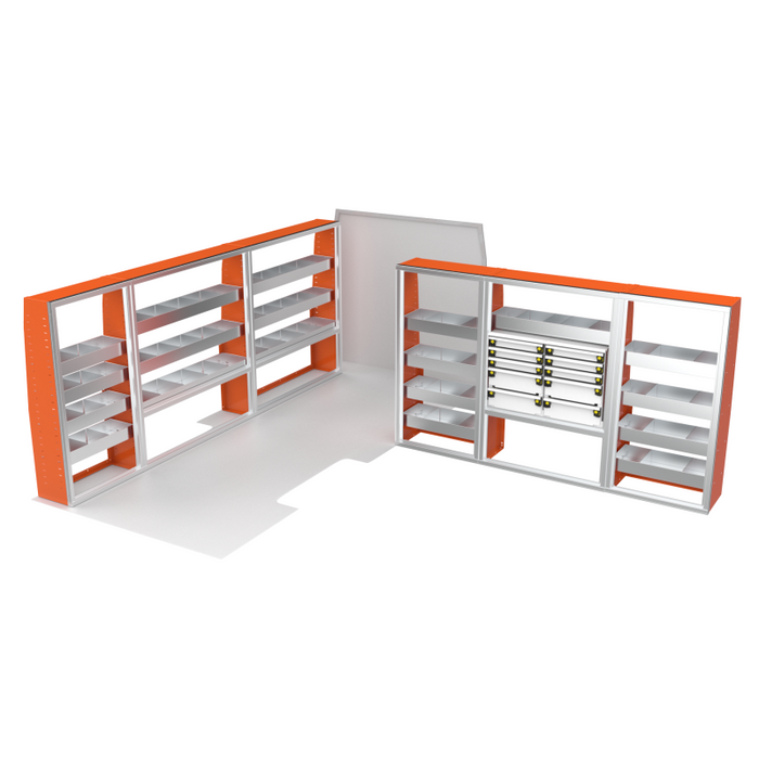 CTech VanPro Commercial Shelving Van Package Mercedes Sprinter 170" Wheelbase Model MS-170-PRO-1