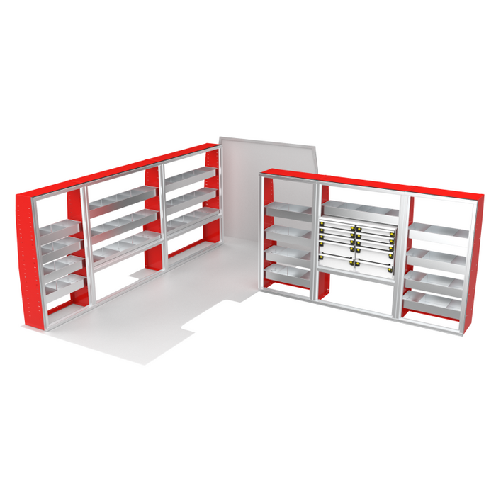 CTech VanPro Commercial Shelving Van Package Mercedes Sprinter 170" Wheelbase Model MS-170-PRO-1