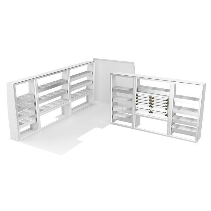 CTech VanPro Commercial Shelving Van Package Mercedes Sprinter 170" Wheelbase Model MS-170-PRO-1