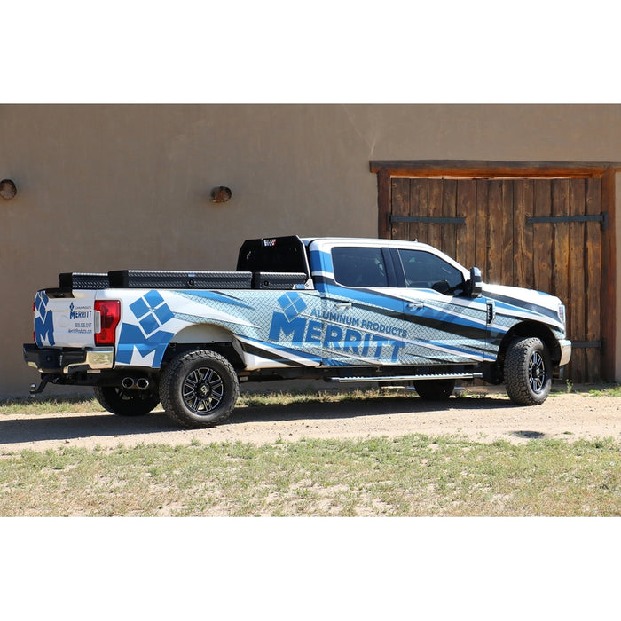 Merritt Side Mount Truck Box 18x16x36 Satin Black Diamond Plate Model 710521-114