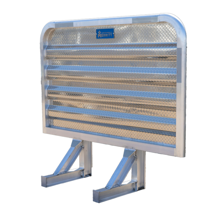 Merritt Standard Cab Rack 73×78, Jail Bar Window, 2 24" or 18" Trays, 2 Locking Chain Racks Model 321367C-0077