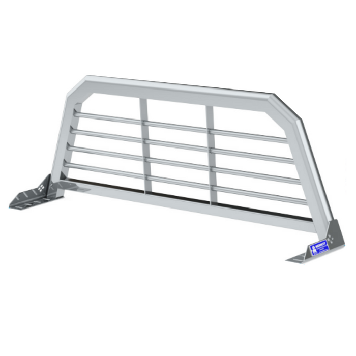 Merritt Gloss Aluminum Aluminum Headache Rack Horizontal Bar Above Cab High Select RAM Ford F-150 Model 720409-132