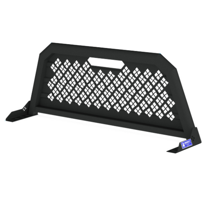 Merritt Textured Black Aluminum Headache Rack Punched Panel Above Cab High Select GMC Chevy 1500 Model 720407-236