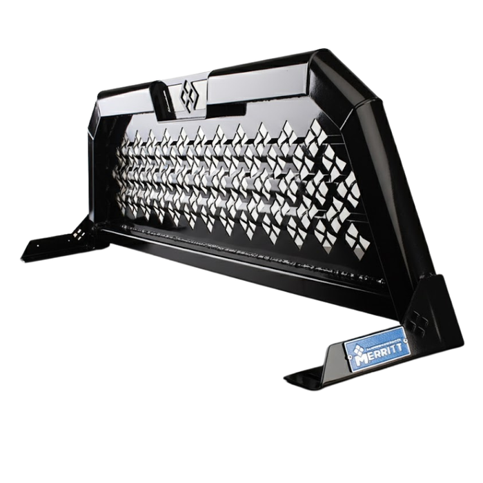 Merritt Headache Rack, Above Cab Punched Panel, 27" x 70", Gloss Black Model 720237-533
