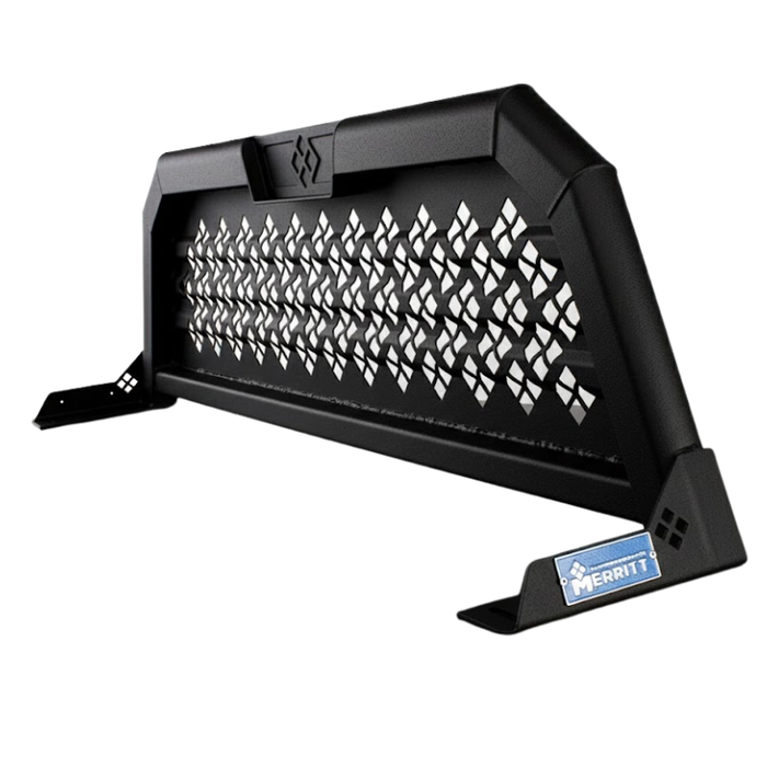 Merritt Headache Rack, Cab High Punched Panel, 22" x 70", Textured Black Model 720232-236