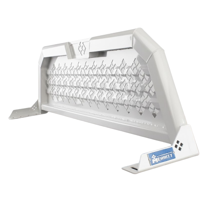 Merritt Headache Rack, Cab High Punched Panel, 22" x 70", White Model 720232-235