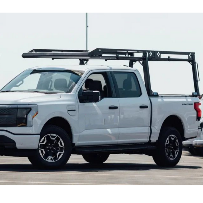 Merritt Aluminum Ladder Rack For Full Size Trucks 12' x 73" 1000lb Capacity Textured Black Powder Coat Model 770114-106
