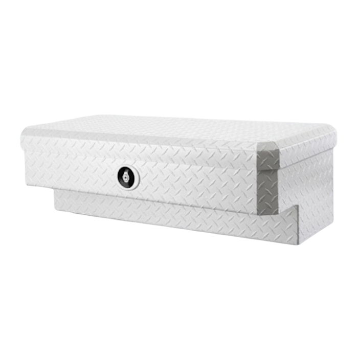 Merritt Side Mount Low Side Box, Diamond Plate Single, 18″ x 16″ x 36″, White Model 710521-115
