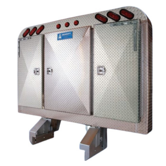 Merritt 68"X84" Northern-Light Cab Rack With Three Door Enclosure and LED Lights Model 3712