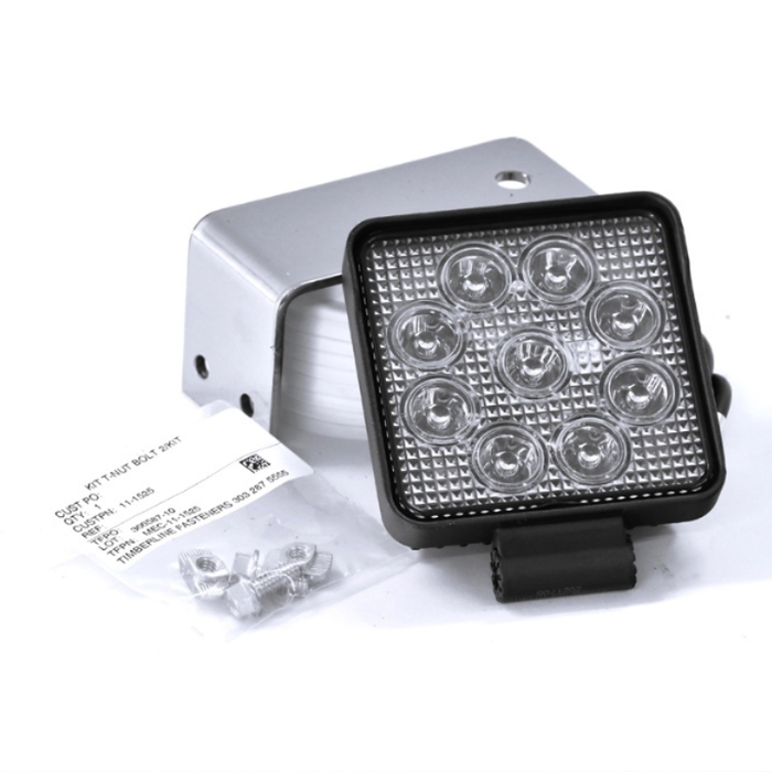 Merritt Puck Light With Bracket Gloss Alum Model 7255-2