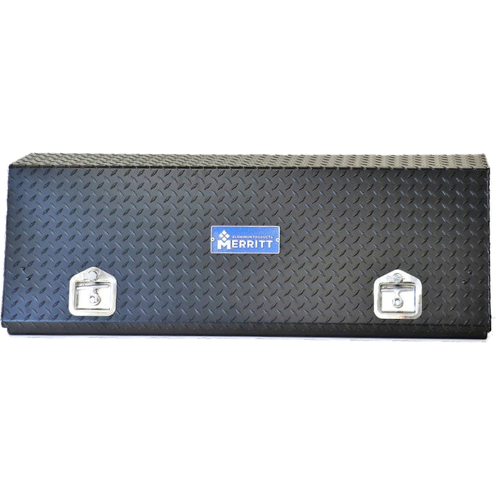 Merritt Top Mount Truck Box 16x12x48 Satin Black Diamond Plate Door Model 710126-124
