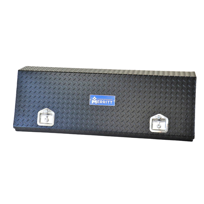 Merritt Top Mount High Side Box, Diamond Plate Door 16″ x 12″ x 90″, Gloss Black Model 710129-123