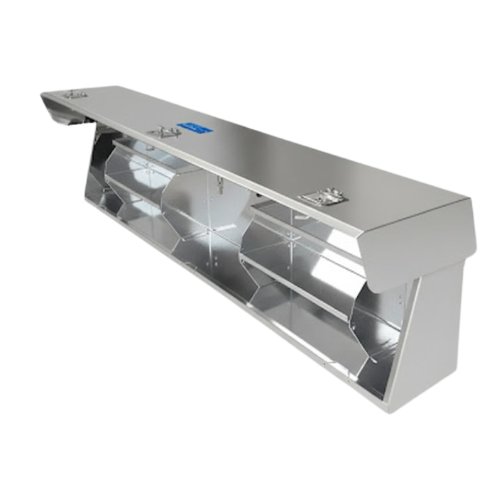Merritt Top Mount High Side Box, Smooth Door 16″ x 12″ x 60″, Gloss Aluminum Model 710127-222