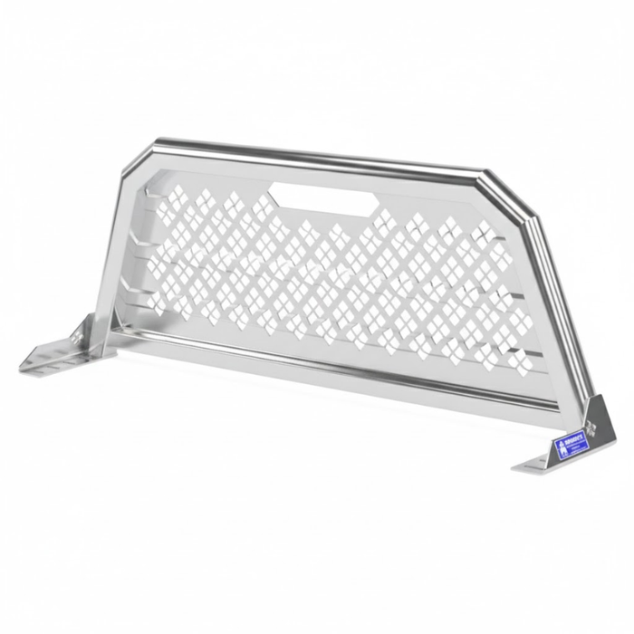 Merritt Gloss Aluminum Aluminum Headache Rack Punched Panel Above Cab High Select Ford F-250 F-350 Model 720411-232