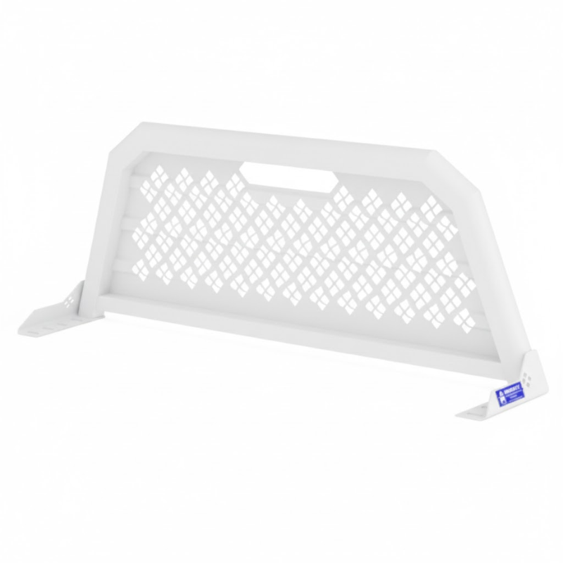 Merritt White Aluminum Headache Rack Punched Panel Above Cab High Sele ...