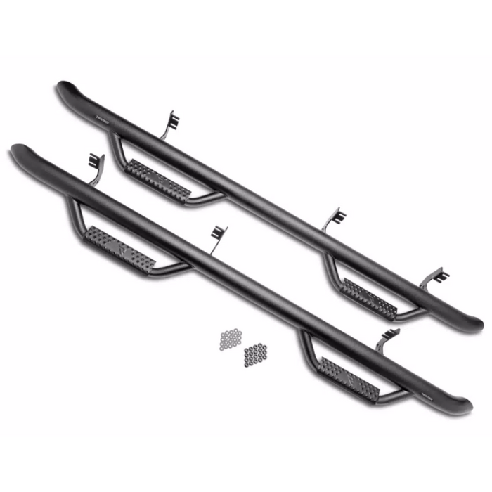 N-Fab Side Steps Cab Length Textured Black Steel Model D9773QC-TX