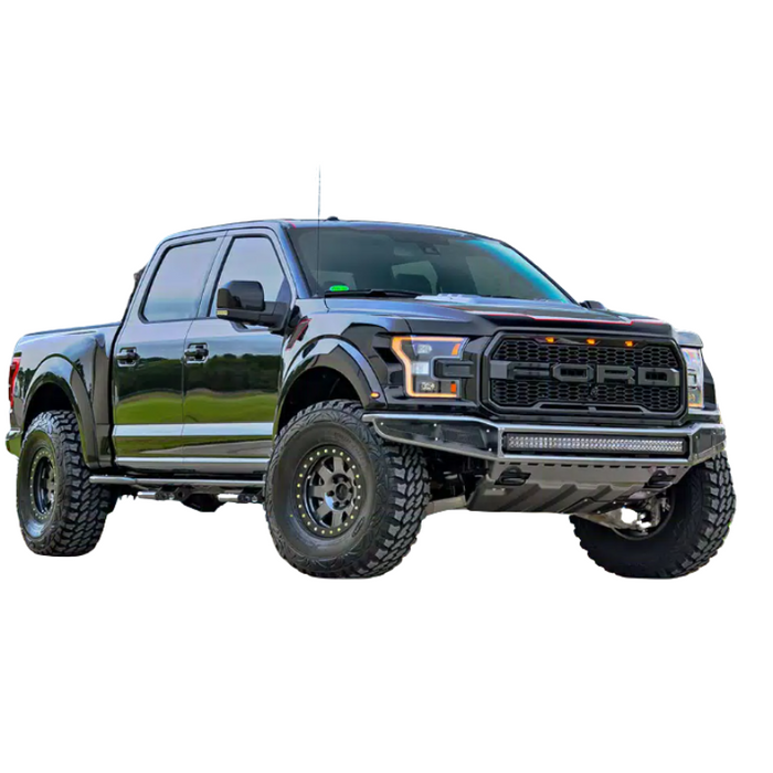 N-Fab M-RDS PreRunner Front Bumper W/ Skid Plate For Select 14-21 Tundra Gloss Black Model T141MRDS