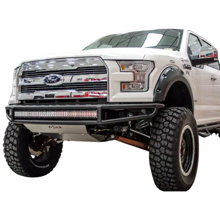 N-Fab M-RDS PreRunner Front Bumper W/ Skid Plate For Select 14-21 Tundra Gloss Black Model T141MRDS