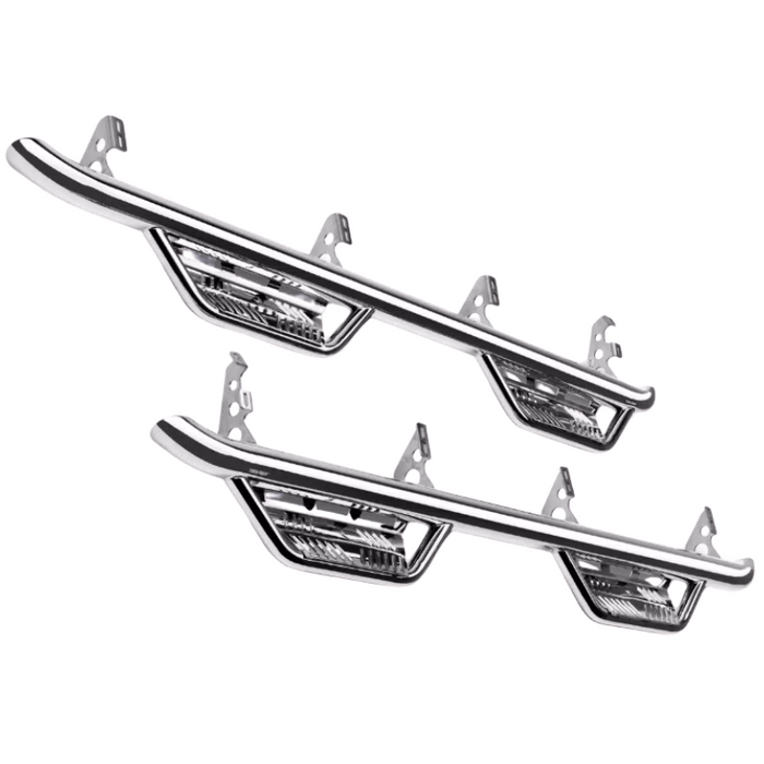 N-Fab Cab Length Podium Side Steps Stainless Steel Model HPT2282CC-SS