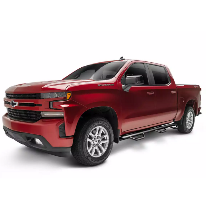 N-Fab Side Steps Wheel To Wheel Textured Black Steel Model D9790QC-6-TX