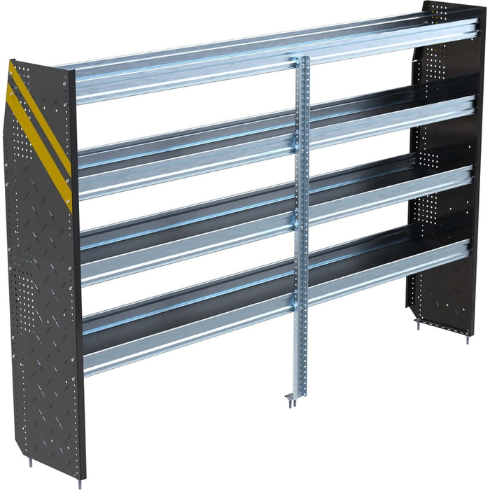 Ranger Design N5 4 Tray Steel Van Shelving for High Roof Vans 16"x96"x62" - 12 Bulk Pack Model N5-RS96-4x12