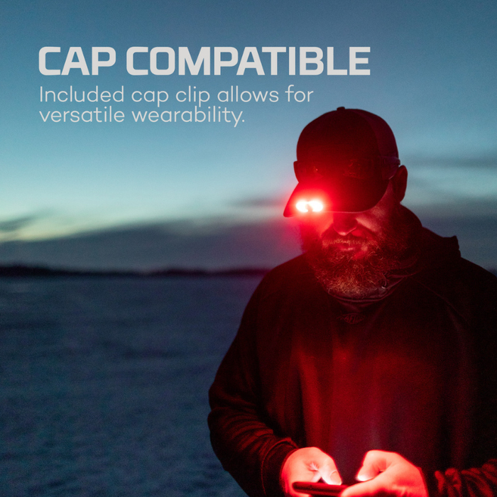 NEBO Mycro 500+ Lumens USB-C Rechargeable Headlamp and Cap Light With Turbo Mode Model NEB-HLP-1005