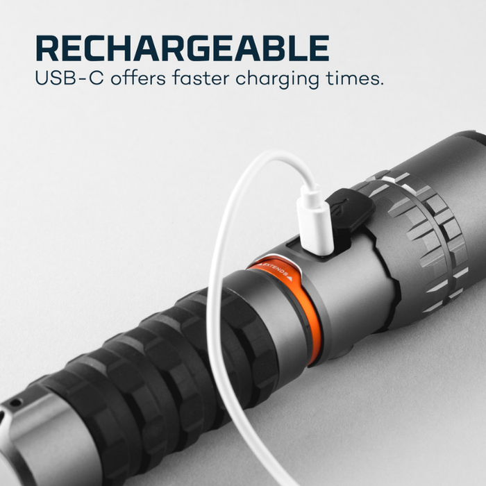 NEBO Slyde King 2K Flashlight USB-C Rechargeable 2,000-Lumen LED Flashlight & 500-Lumen Model NEB-WLT-1003