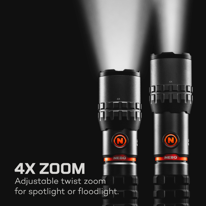 NEBO Slyde King 2K Flashlight USB-C Rechargeable 2,000-Lumen LED Flashlight & 500-Lumen Model NEB-WLT-1003