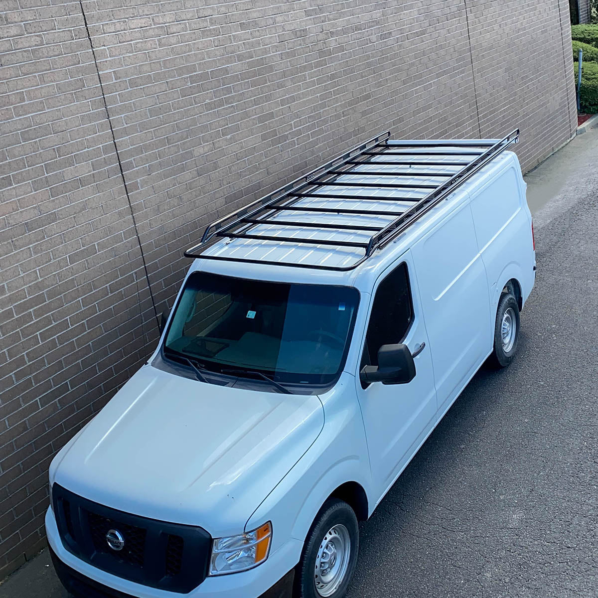 Vantech Black Aluminum Bolt-On Cargo Rack System Nissan NV Cargo 2012 ...