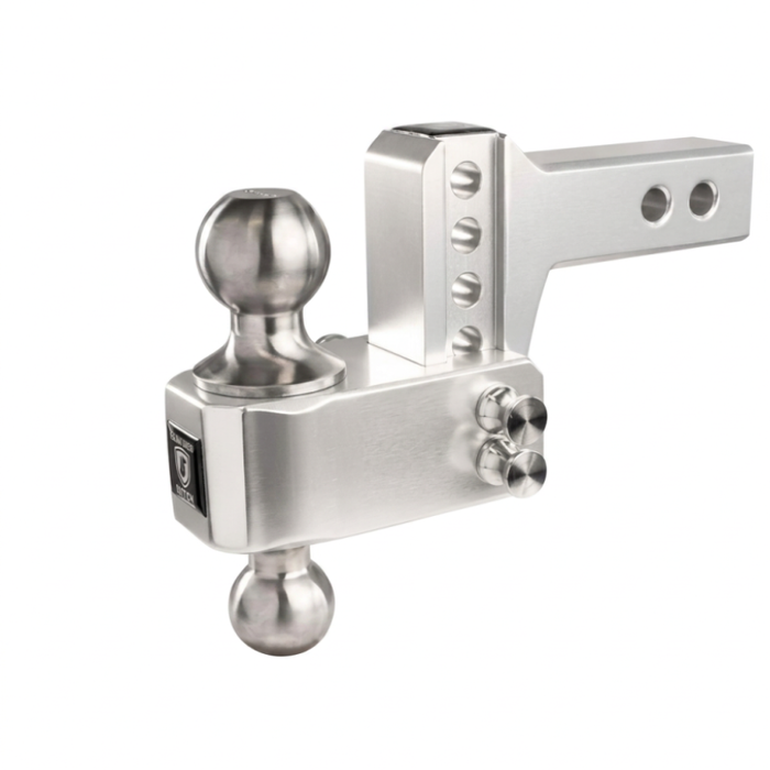 BulletProof Hitches BulletProof 2.0" Aluminum Medium Duty 2" Drop/Rise Hitch - Stainless Model AL202S