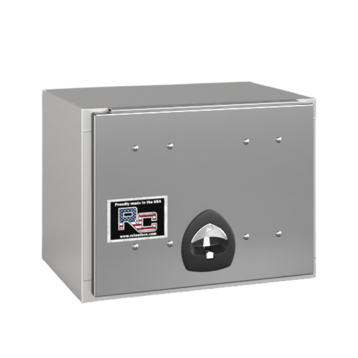 RC Industries Top Mount Box P-Series 30x24x24 .125 Smooth Aluminum With Stainless Steel Front Lift Up Door Gloss White Model PX302424.KD