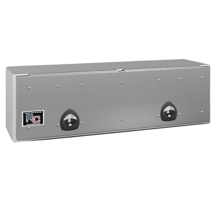 RC Industries Top Mount Box P-Series 60x24x24 .125 Smooth Aluminum With Stainless Steel Front Lift Up Door Gloss White Model PX602424.KD