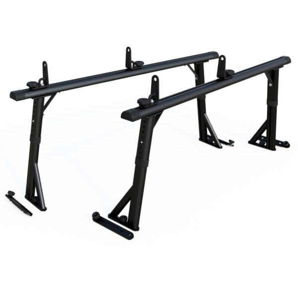 Vantech RAM 1500 / 2500 / 3500 2012-On (Ram Box Model Only) Black Aluminum 55" Ladder Rack System Factory Track Model P3510B