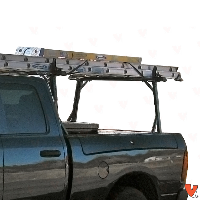 Rambox Ladder Rack Factory Vantech RAM 1500 / 2500 / 3500 2012-On (Ram Box Model Only) Black Alum ...