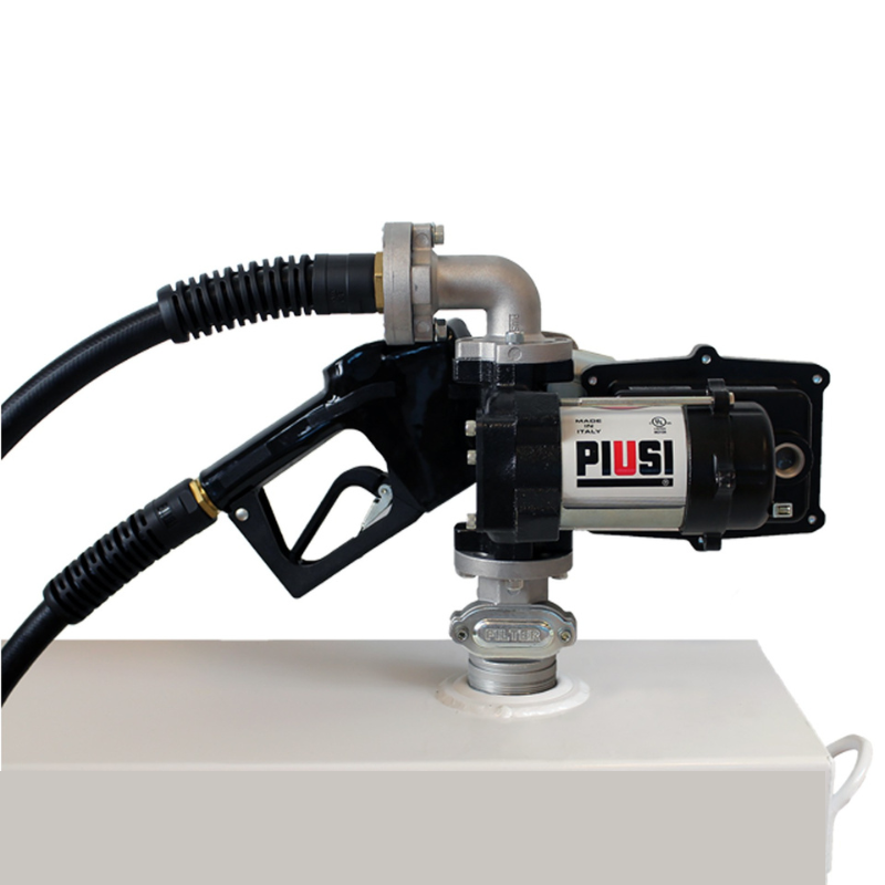 PIUSI 15 Gallon Per Minute 12V DC Transfer Tank Pump Kit Auto Nozzle 1 ...