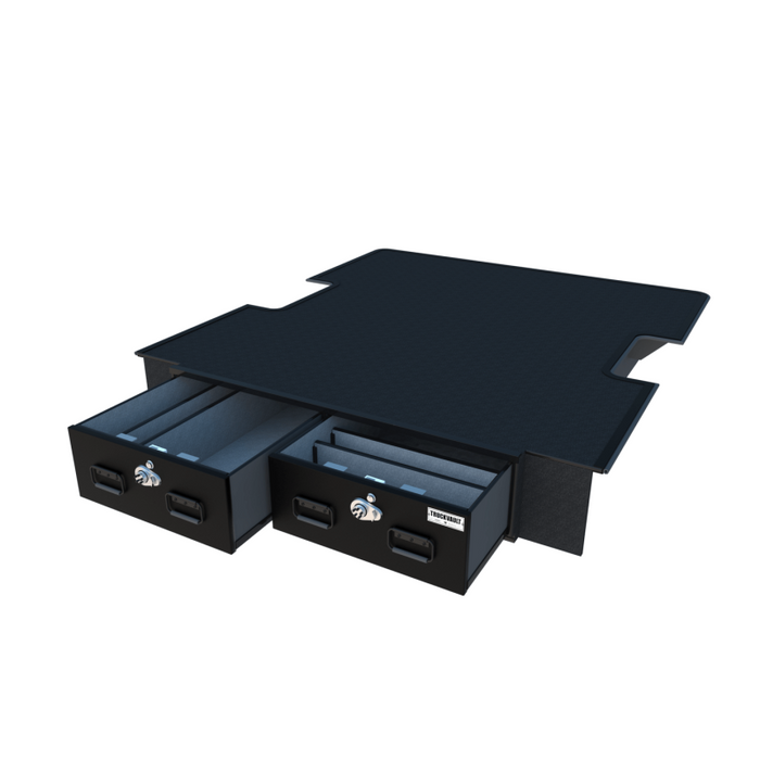 Truck Vault Covered Bed Line Utility 2 Drawer, For Select Ford F-150 Model T-FDFSEU2-15L