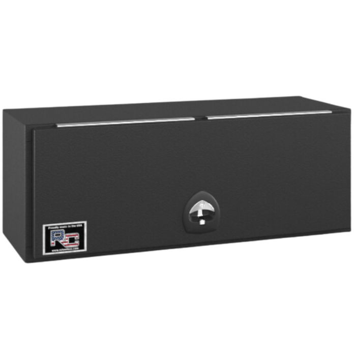 RC Industries Top Mount Tool Box P-Series 48x24x24 .125 Smooth Aluminum Textured Matte Black Model PX482424.XB