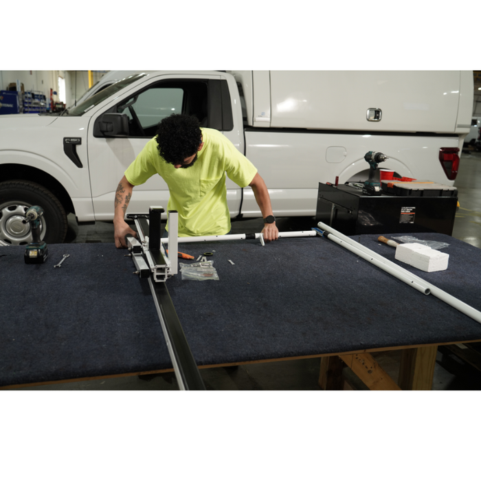 Prime Design ErgoRack Rotation Rack, For Enclosed Service Body With UM3 MountIngs, 72 In Crossbars Model RR-UM3-72-M